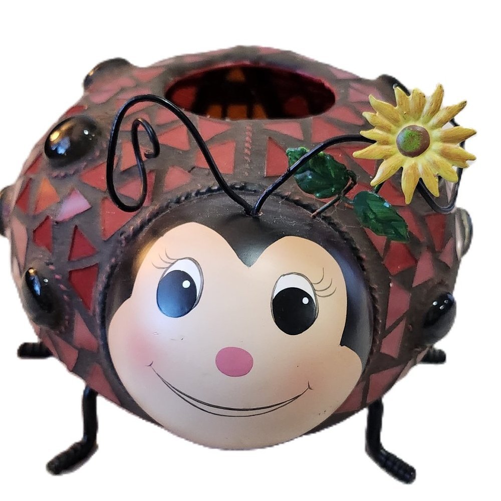 Home Interior Mosaic Ladybug Votive Candle Holder - Picture 16 of 16